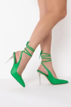 Alternative view of AZALEA WANG ALL YOUR LOVE STILETTO PUMP IN GREEN