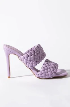 Alternative view of AZALEA WANG ALL YOUR LOVE STILETTO SANDAL IN PURPLE