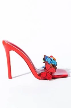 Alternative view of AZALEA WANG ANGEL ENERGY STILETTO SANDAL IN RED