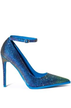 Alternative view of AZALEA WANG AS YOU WISH EMBELLISHED PUMP IN BLUE MULTI
