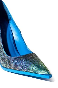 AZALEA WANG AS YOU WISH EMBELLISHED PUMP IN BLUE MULTI 9 AZALEA WANG AS YOU WISH EMBELLISHED PUMP IN BLUE MULTI -AKIRA salestore azalea wang as you wish embellished pump in blue multi blue multi 5 5