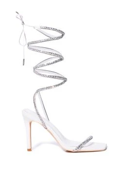 AZALEA WANG BROMLEY STRAPPY SANDAL IN WHITE -AKIRA salestore azalea wang bromley strappy sandal in white white 2 2 c1