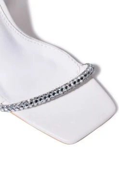 Alternative view of AZALEA WANG BROMLEY STRAPPY SANDAL IN WHITE
