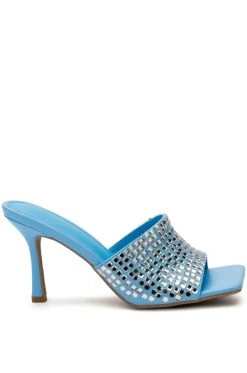 Alternative view of AZALEA WANG BUFFALO EMBELLIHED SANDAL IN TURQUOISE