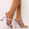 AZALEA WANG CATCH UP TO ME CHUNKY SANDAL IN PURPLE