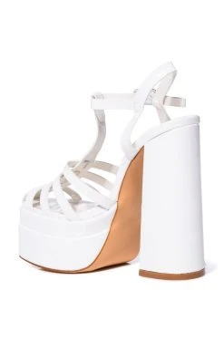 AZALEA WANG DANICA PLATFORM PUMP -AKIRA salestore azalea wang danica platform pump white 4 4