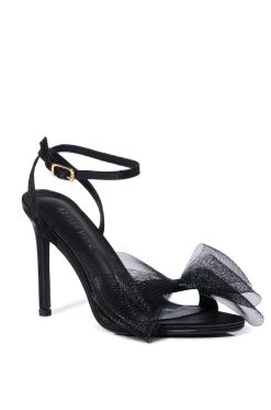 AZALEA WANG DANIELLA STILETTO SANDAL IN BLACK -AKIRA salestore azalea wang daniella stiletto sandal in black black 3 3
