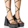 AZALEA WANG DEIRDRE EMBELLISHED CHUNKY SANDAL