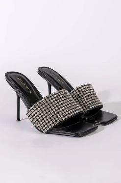 Alternative view of AZALEA WANG DIRTY DANCING STILETTO SANDAL IN BLACK