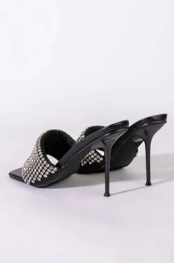 AZALEA WANG DIRTY DANCING STILETTO SANDAL IN BLACK -AKIRA salestore azalea wang dirty dancing stiletto sandal in black black 5 5