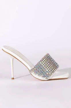 AZALEA WANG DIRTY DANCING STILETTO SANDAL IN WHITE