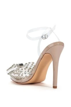 AZALEA WANG DO MY THING BLING BLING PUMP IN NUDE -AKIRA salestore azalea wang do my thing bling bling pump in nude nude 4 4