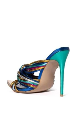 AZALEA WANG FIFI MULTI COLORED STILETTO SANDAL -AKIRA salestore azalea wang fifi multi colored stiletto sandal multi 4 4