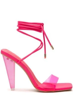 AZALEA WANG FREMONT PVC SANDAL IN PINK -AKIRA salestore azalea wang fremont pvc sandal in pink pink 3 3 c1
