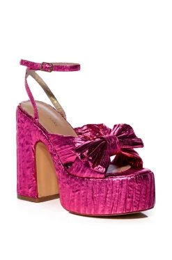 AZALEA WANG GENEROUS CHUNKY STRAP SANDAL IN PINK -AKIRA salestore azalea wang generous chunky strap sandal in pink pink 3 3 c1