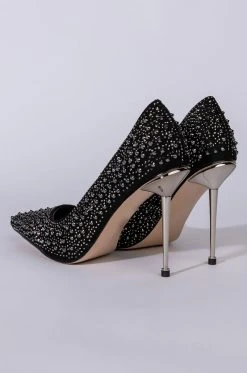 AZALEA WANG GLITCH IN THE SYSTEM STILETTO PUMP IN BLACK 10 AZALEA WANG GLITCH IN THE SYSTEM STILETTO PUMP IN BLACK -AKIRA salestore azalea wang glitch in the system stiletto pump in black black 5 5