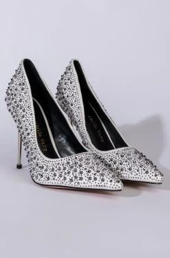 Alternative view of AZALEA WANG GLITCH IN THE SYSTEM STILETTO PUMP IN WHITE