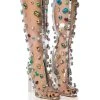 AZALEA WANG HEIDI EMBELLISHED PVC BOOT IN MULTI