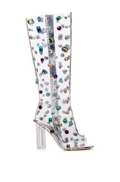 Alternative view of AZALEA WANG HEIDI EMBELLISHED PVC BOOT IN MULTI