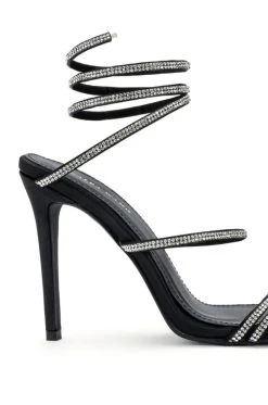 AZALEA WANG HOT TO TROT STILETTO SANDAL IN BLACK -AKIRA salestore azalea wang hot to trot stiletto sandal in black black 5 5 c1