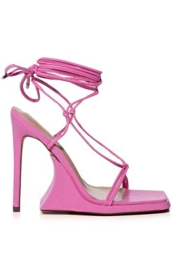 AZALEA WANG IMPULSIVE CHUNKY SANDAL IN PINK