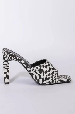 AZALEA WANG INTO YOU STILETTO SANDAL IN BLACK WHITE -AKIRA salestore azalea wang into you stiletto sandal in black white black white 3 3