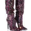 AZALEA WANG IZZY EMBELLISHED BOOT IN MULTI