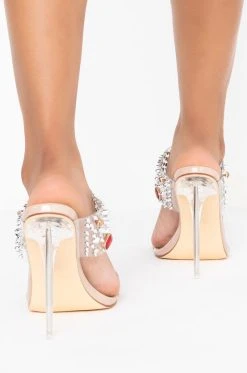 AZALEA WANG JUST A DREAM STILETTO SANDAL IN NUDE -AKIRA salestore azalea wang just a dream stiletto sandal in nude nude 4 4 c1