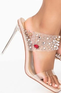 AZALEA WANG JUST A DREAM STILETTO SANDAL IN NUDE -AKIRA salestore azalea wang just a dream stiletto sandal in nude nude 5 5 c1