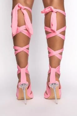 AZALEA WANG KEEP IT SIMPLE STILETTO SANDAL IN PINK -AKIRA salestore azalea wang keep it simple stiletto sandal in pink pink 4 4