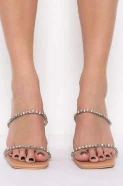 AZALEA WANG LETS GET AWAY CHUNKY SANDAL IN NUDE -AKIRA salestore azalea wang lets get away chunky sandal in nude nude 3 3