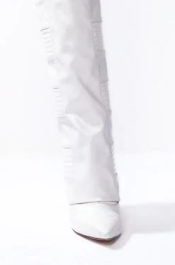 AZALEA WANG LIKE RAIN IN THE SUN WEDGE BOOT IN WHITE