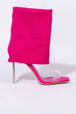 AZALEA WANG LOVE ME LIKE YOU DO STILETTO SANDAL IN FUCHSIA -AKIRA salestore azalea wang love me like you do stiletto bootie in fuchsia fuchsia 3 3
