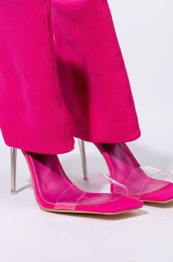 AZALEA WANG LOVE ME LIKE YOU DO STILETTO SANDAL IN FUCHSIA -AKIRA salestore azalea wang love me like you do stiletto bootie in fuchsia fuchsia 6 6
