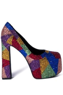 Alternative view of AZALEA WANG MARGARET EMBELLISHED PUMP IN MULTI