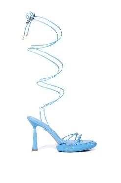 AZALEA WANG MY POWER STRAPPY SANDAL IN BLUE -AKIRA salestore azalea wang my power strappy sandal in blue blue 3 3 c1