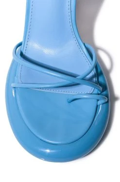 AZALEA WANG MY POWER STRAPPY SANDAL IN BLUE -AKIRA salestore azalea wang my power strappy sandal in blue blue 6 6