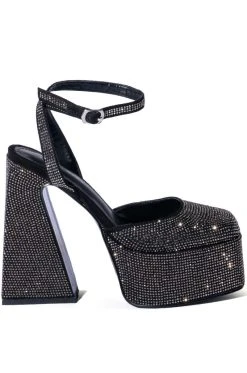 AZALEA WANG NESSA EMBELLISHED PUMP IN BLACK