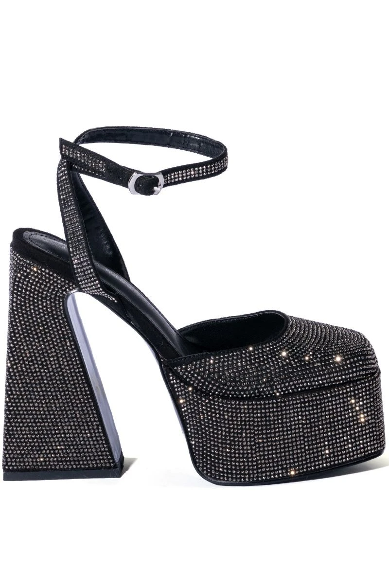 AZALEA WANG NESSA EMBELLISHED PUMP IN BLACK 1 AZALEA WANG NESSA EMBELLISHED PUMP IN BLACK