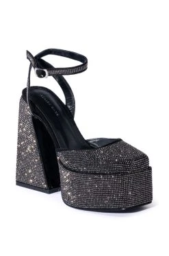 Alternative view of AZALEA WANG NESSA EMBELLISHED PUMP IN BLACK