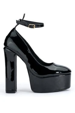 Alternative view of AZALEA WANG NIGHT MOVES PLATFORM PUMP IN BLACK