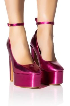 AZALEA WANG NIGHT MOVES PLATFORM PUMP IN FUCHSIA