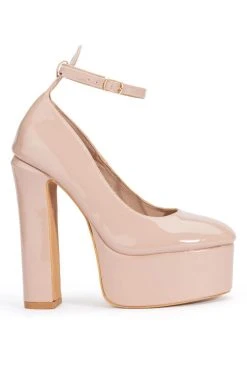 Alternative view of AZALEA WANG NIGHT MOVES PLATFORM PUMP IN NUDE