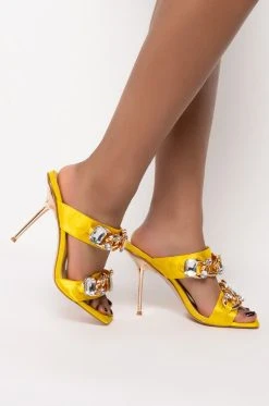 Alternative view of AZALEA WANG NO MORE LIES STILETTO SANDAL IN MARIGOLD