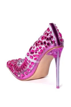 AZALEA WANG NOT BOSSY JUST A BOSS STILETTO PUMP IN FUCHSIA -AKIRA salestore azalea wang not bossy just a boss stiletto pump in fuchsia fuchsia 4 4