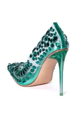 AZALEA WANG NOT BOSSY JUST A BOSS STILETTO PUMP IN GREEN -AKIRA salestore azalea wang not bossy just a boss stiletto pump in green green 4 4