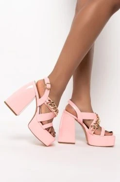 Alternative view of AZALEA WANG NOT GOING HOME CHUNKY SANDAL IN PINK