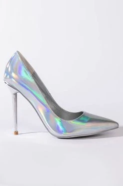 Alternative view of AZALEA WANG OFF THE GRID STILETTO PUMP IN SILVER