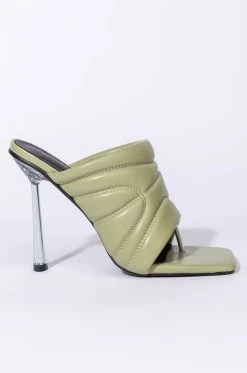 AZALEA WANG PENTHOUSE PARTY STILETTO SANDAL IN KHAKI -AKIRA salestore azalea wang penthouse party stiletto sandal in khaki khaki 3 3