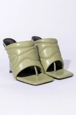 AZALEA WANG PENTHOUSE PARTY STILETTO SANDAL IN KHAKI -AKIRA salestore azalea wang penthouse party stiletto sandal in khaki khaki 4 4